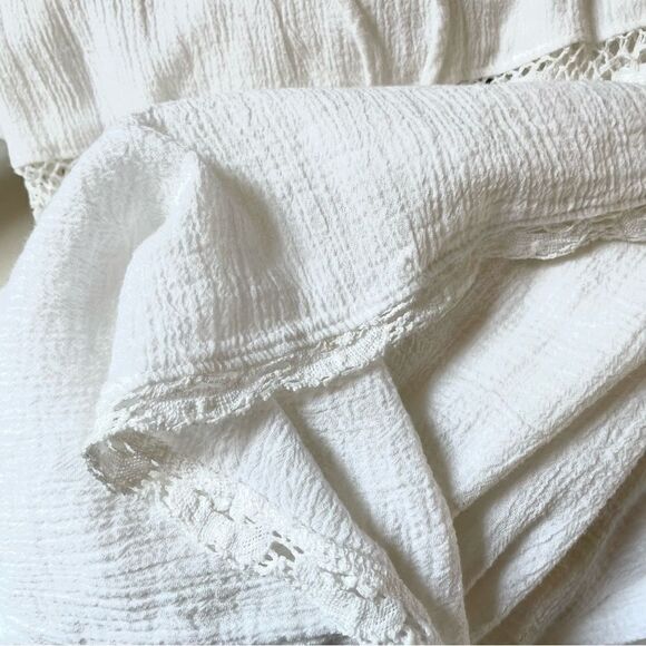 Michelle Jonas Cotton Crochet Maxi Dress Medium - Picture 9 of 9